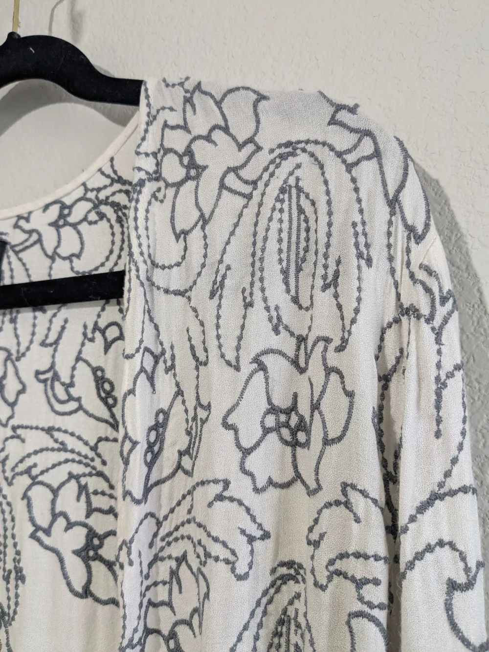 Anna Sui X O'Neill Collab Boho Fringe Tasseled Embroidered Shawl
